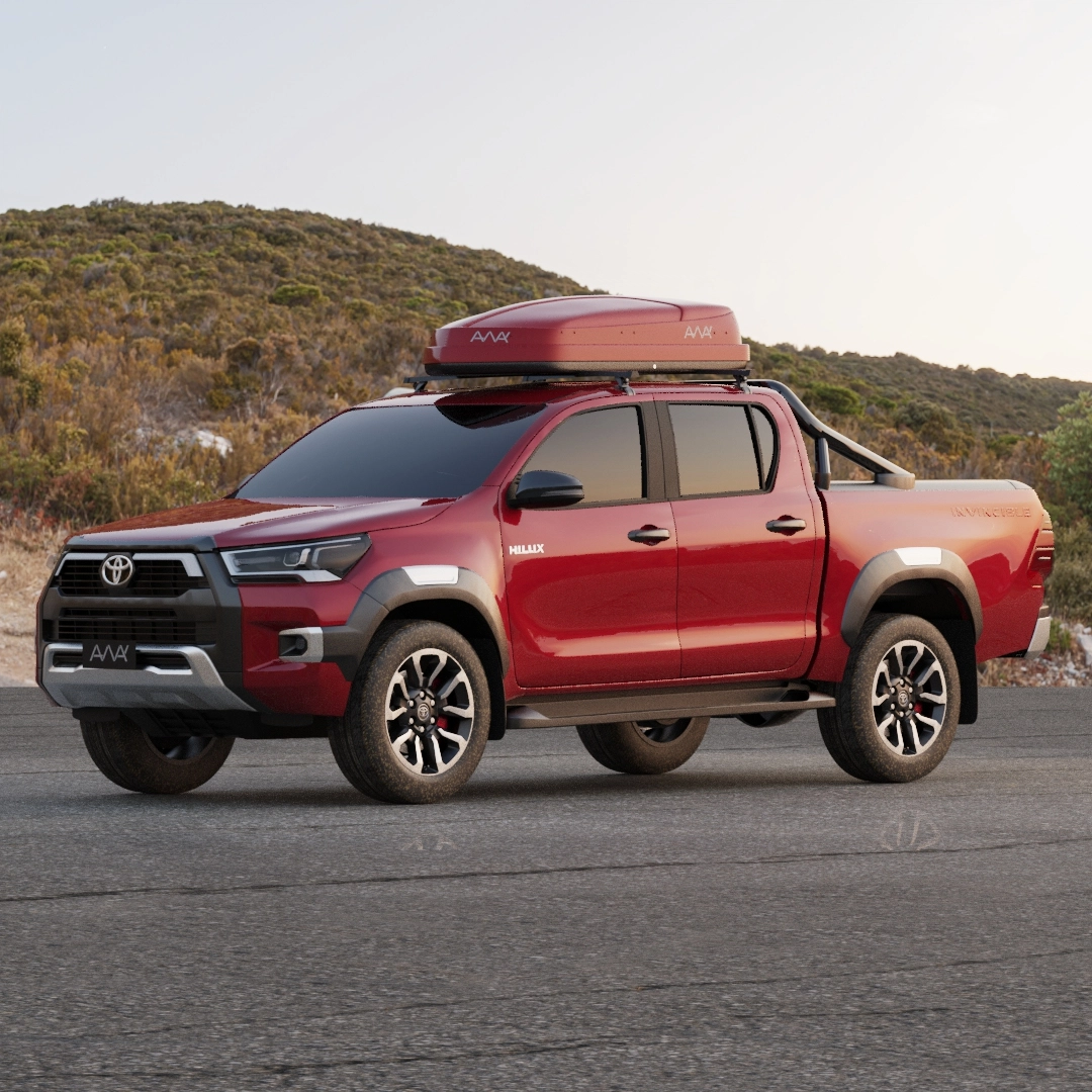 Pickup truck with advanced roof box technology